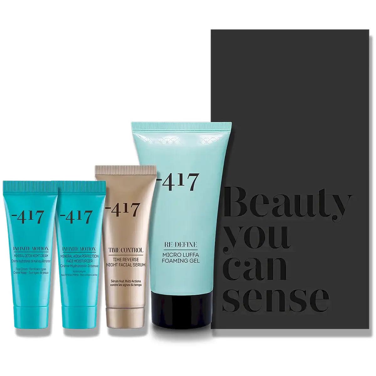 Minus 417 Dead Sea Facial Beauty Travel Kit - Hydrating Skincare Set with Natural Minerals for Glowing Skin | Perfect for On-the-Go & Travel Skincare Routine