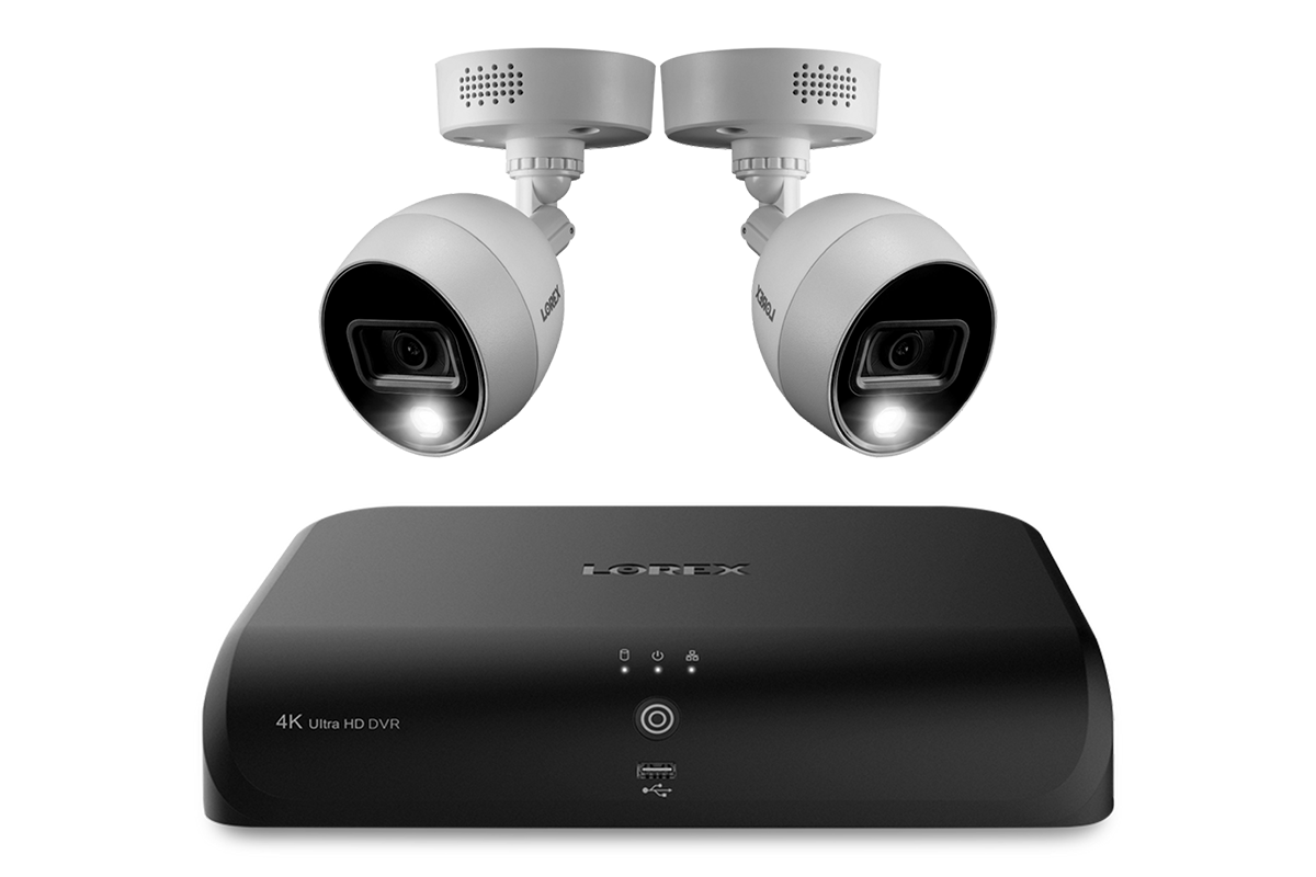 Lorex 4K Wired DVR Security System with 2TB HDD & 8 Camera Support - Active Deterrence Bullet Cameras for Home & Business Surveillance | Indoor/Outdoor Use for 24/7 Property Protection