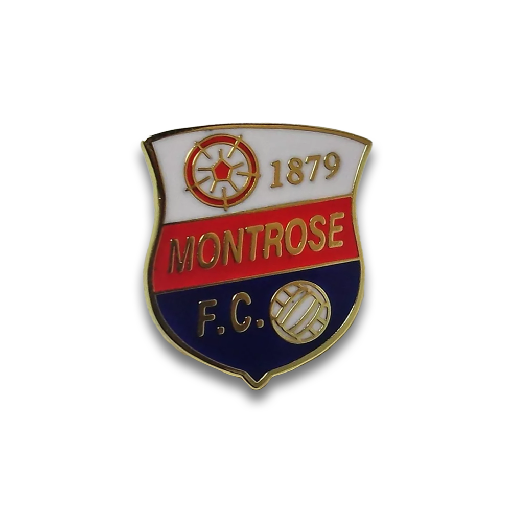 Montrose FC Pin Badge - Official Football Club Enamel Lapel Pin - Collectible Soccer Fan Accessories for Jackets, Hats & Bags - Perfect for Gifts & Match Days
