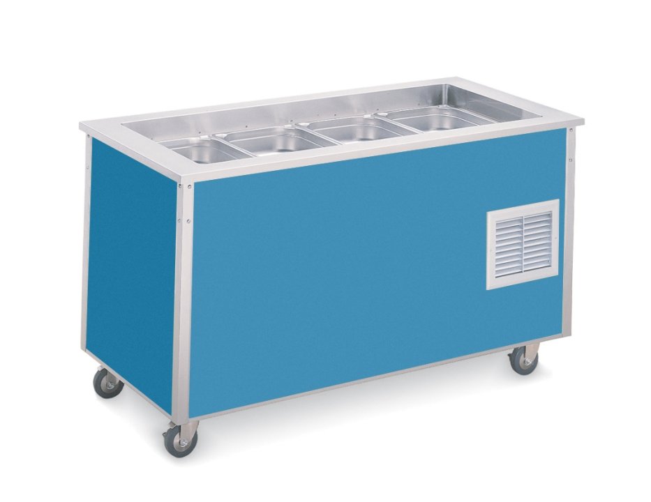 Vollrath Signature Server 88 x 34 Inch Mobile Cold Table Station - Commercial Refrigerated Prep Table for Restaurants, Catering & Food Service