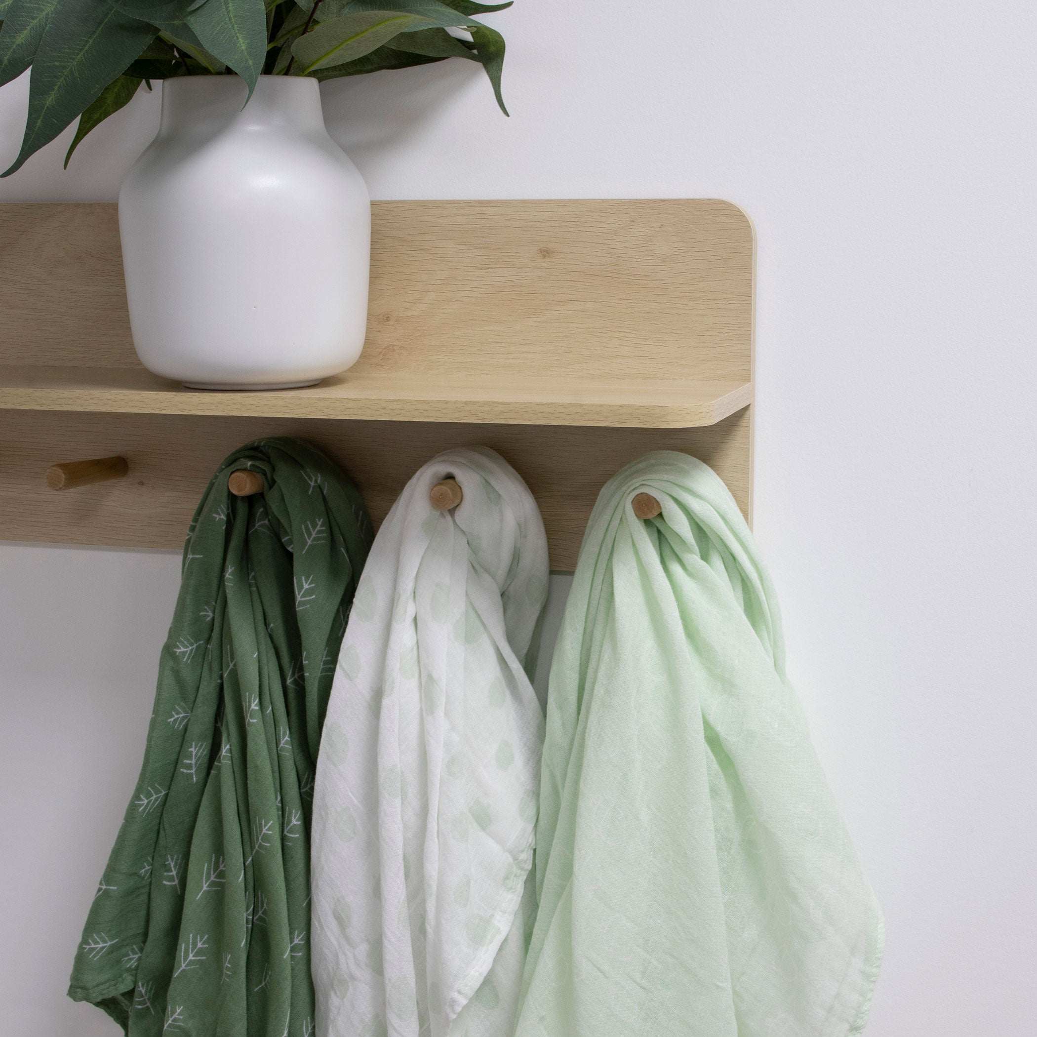 3-Pack Soft Nordic Muslin Baby Swaddle Wraps - Avocado & Forest Green - Breathable & Lightweight for Newborns, Infants - Perfect for Swaddling, Nursing, Stroller & Car Seat Covers