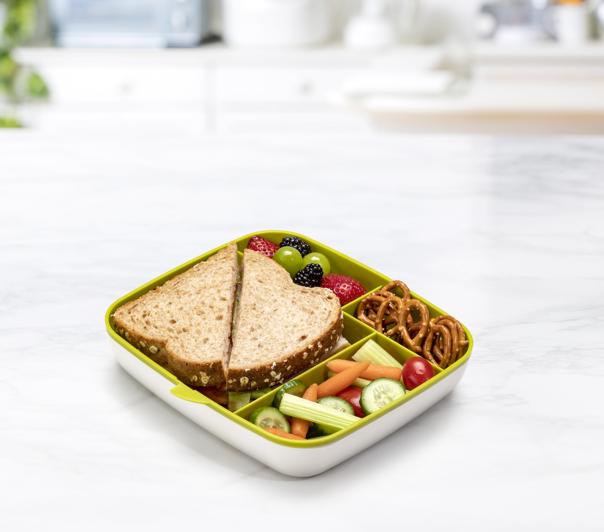Joie Bento Box - Insulated Lunch Box for Adults & Kids, Leak-Proof Food Storage Container with Compartments | Perfect for Office, School, Picnics & Travel