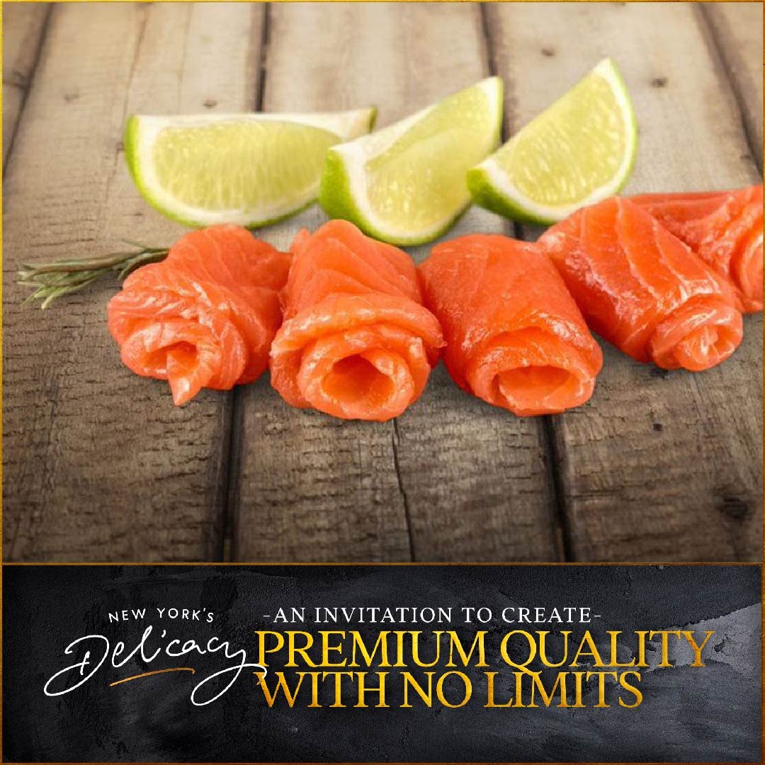Premium Smoked Salmon Nova - Gourmet Wild-Caught Combo Pack (5 x 4oz) - Natural, Gravadlax & Garlic Pepper Flavors - Perfect for Brunch, Charcuterie Boards & Holiday Gifts