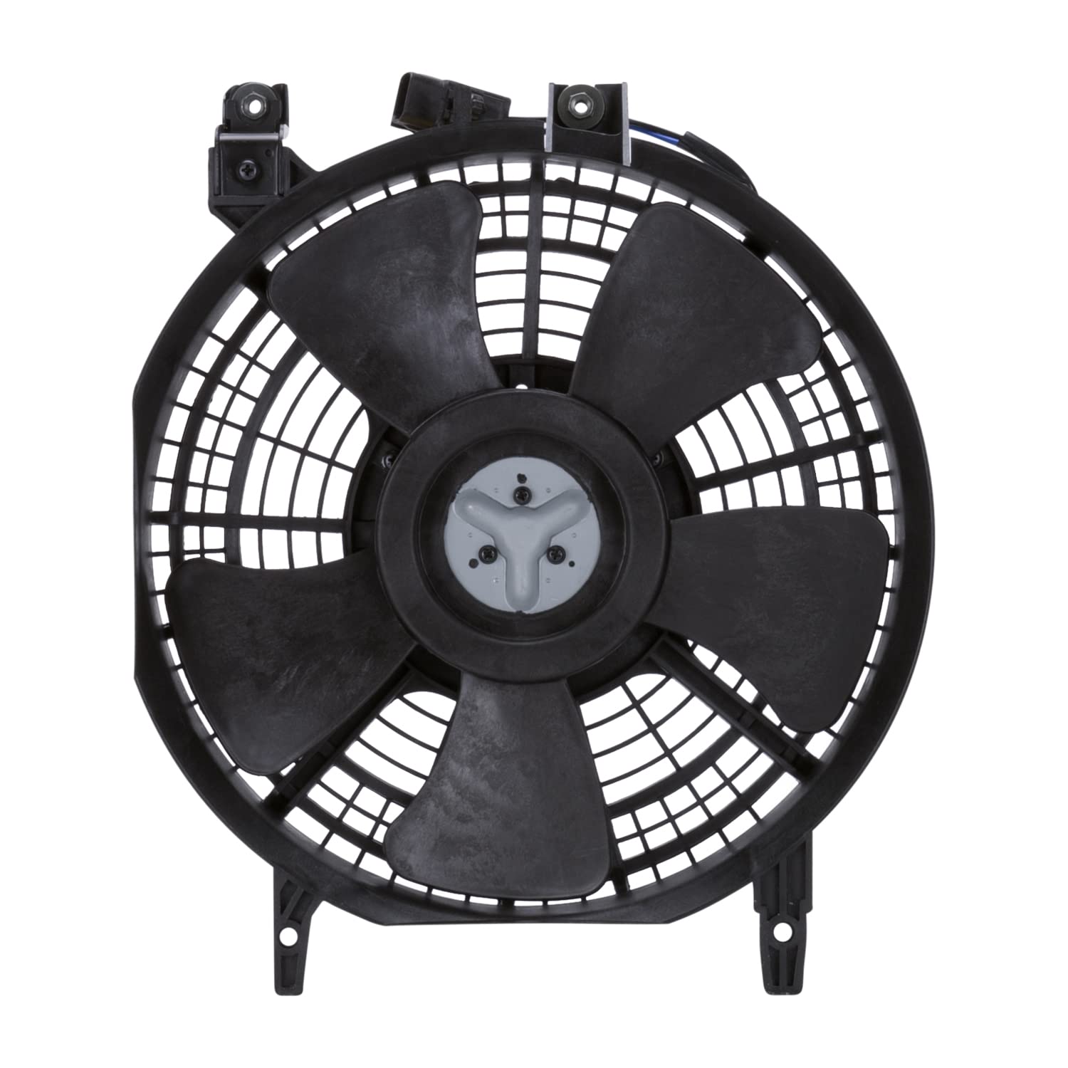 TYC A/C Condenser Fan Assembly 610150 - Replacement Part for Car Air Conditioning System - Perfect for DIY Auto Repair & Cooling System Maintenance