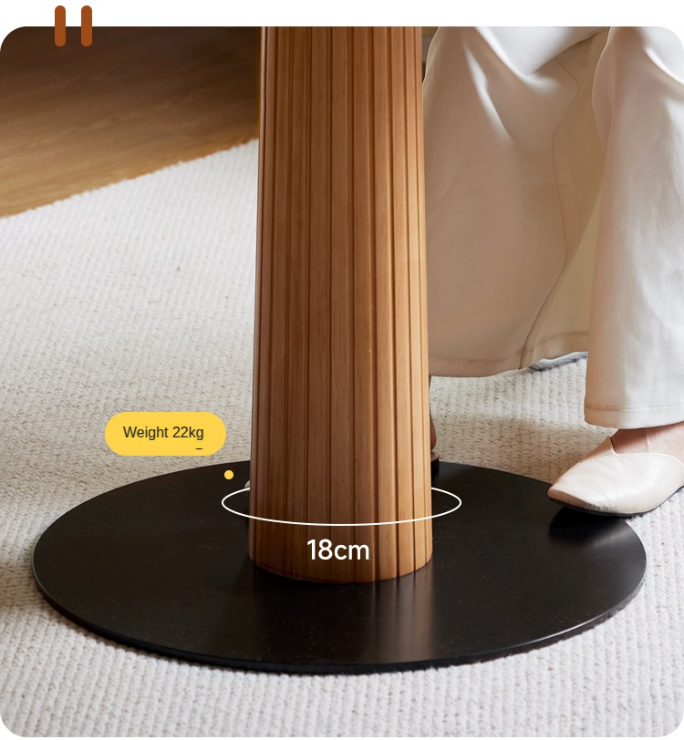 Stylish Oak Solid Wood Modern Nordic Dining Table - Perfect for Small Spaces, Apartments & Contemporary Home Decor