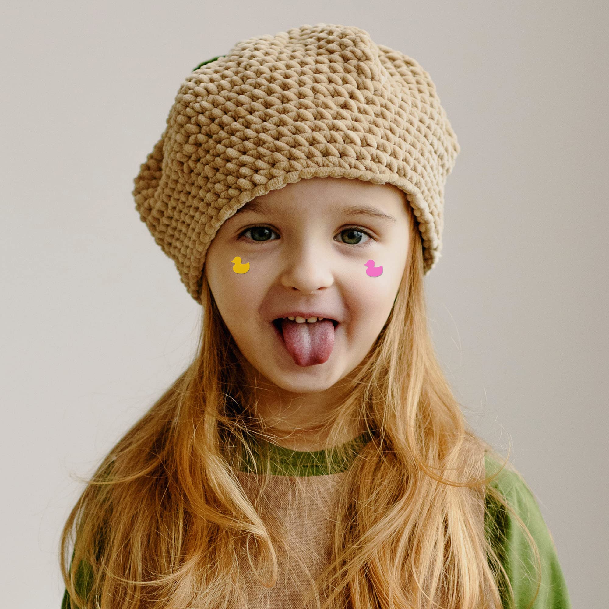 **Cute Duck Baby Bindis for Girls - 6mm Kids Face Decoration Stickers (BB016) - Perfect for Birthday Parties, Festivals & Dress-Up**