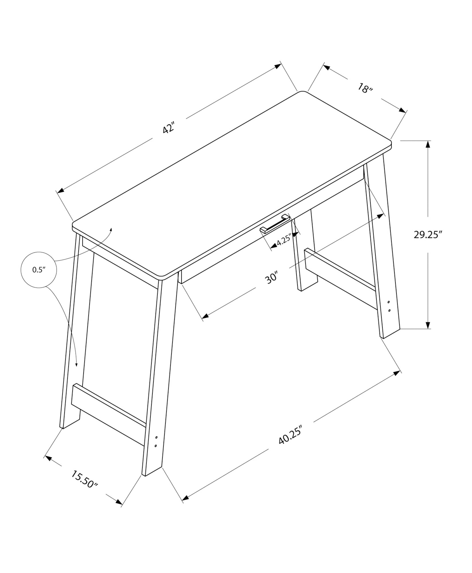 42L Dark Taupe Office Series Storage Drawer - Perfect for Home Office, Study, or Workspace Organization