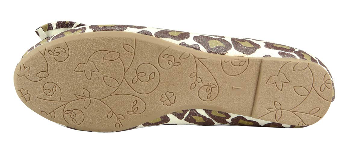 The Doll Maker Glitter Ballet Flats for Women - Sparkly Comfortable Slip-On Shoes for Dance, Party & Everyday Wear
