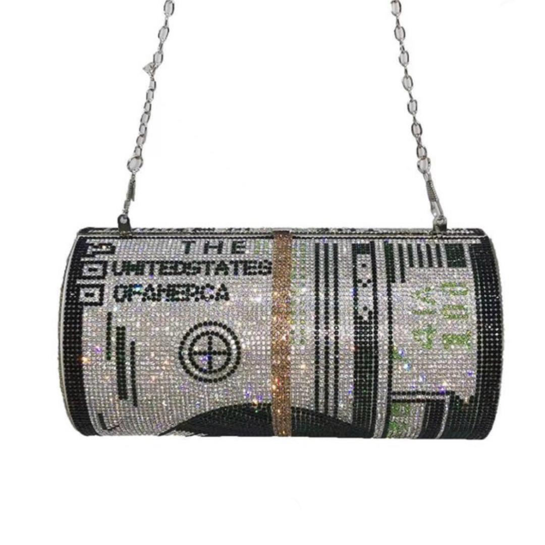 Premium Large Money Clutch Wallet - White & Green Color for Women & Men | Perfect for Travel, Parties, and Everyday Use