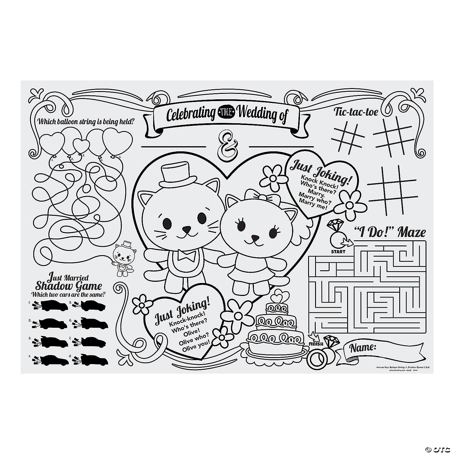 12-Piece Kids Table Activity Placemats Set - Durable Party Supplies for Birthday, Holiday & Classroom Events - Fun Educational Placemats for Children's Mealtime & Craft Activities