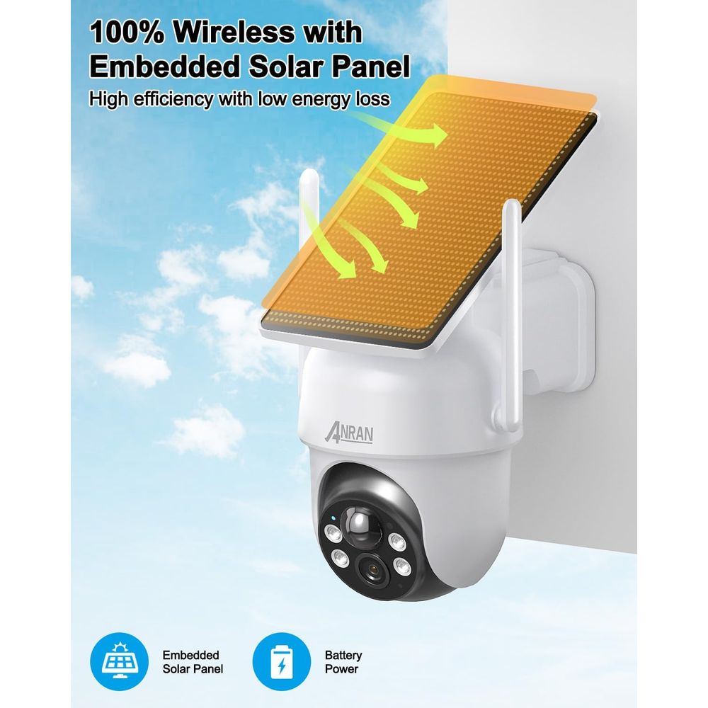 Anran 1080P HD Security Camera System with Night Vision - Wireless Home Surveillance Kit for Indoor/Outdoor Use - Perfect for Home, Office, and Business Security Monitoring