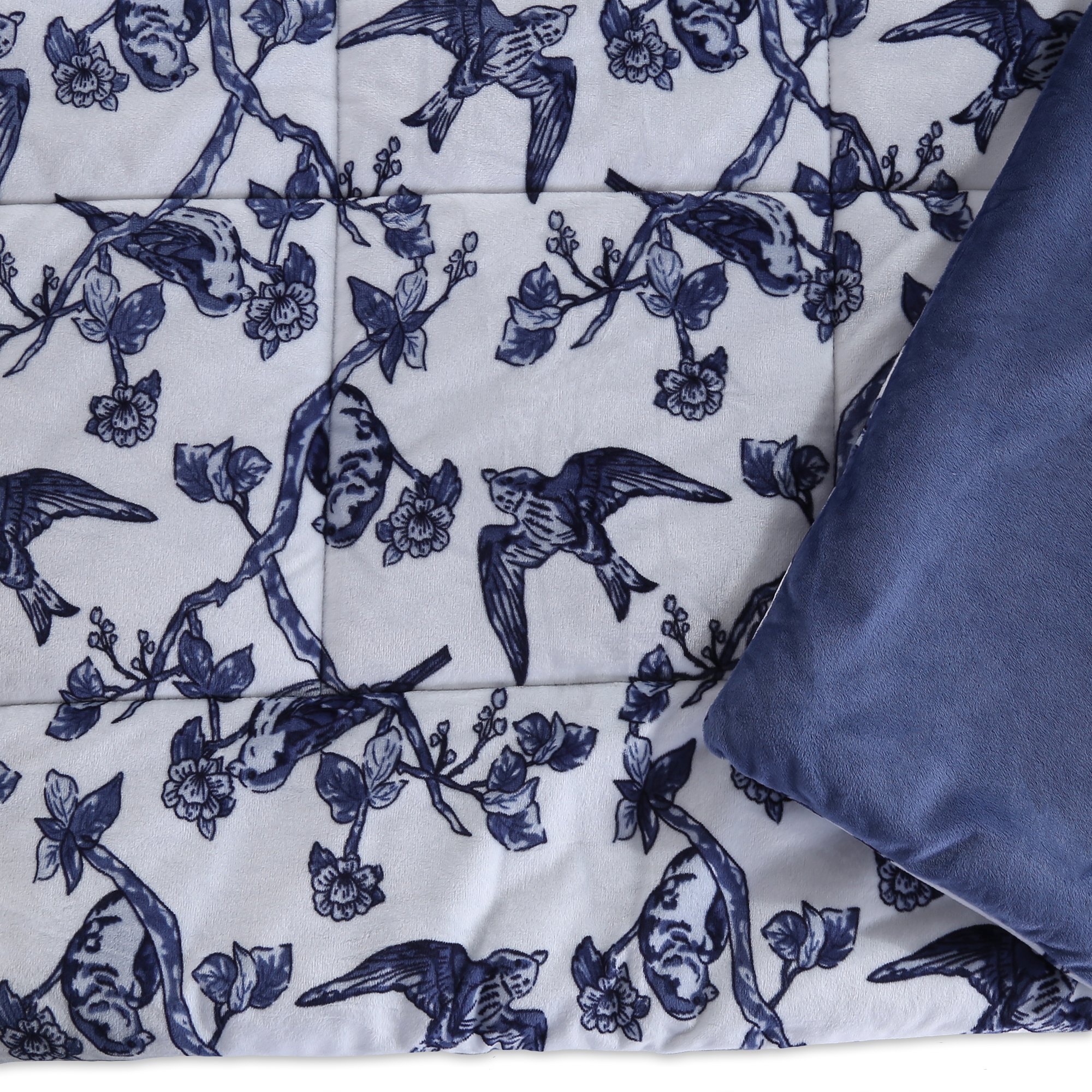 Berkshire Blanket Birds in Flight VelvetLoft Comforter Set - Twin Size Ultra Soft Bedding for Cozy Sleep | Perfect for Guest Rooms, Dormitories & Winter Nights