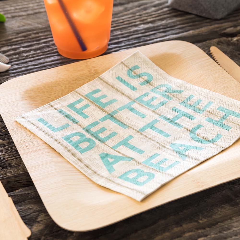 Premium 13x13 Inch Assorted Paper Luncheon Napkins - 20 Count Box - Perfect for Beach Picnics, BBQs, and Outdoor Parties
