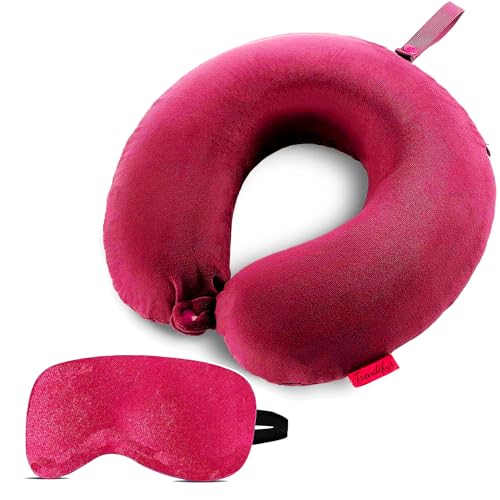 Burgundy With Eye Mask