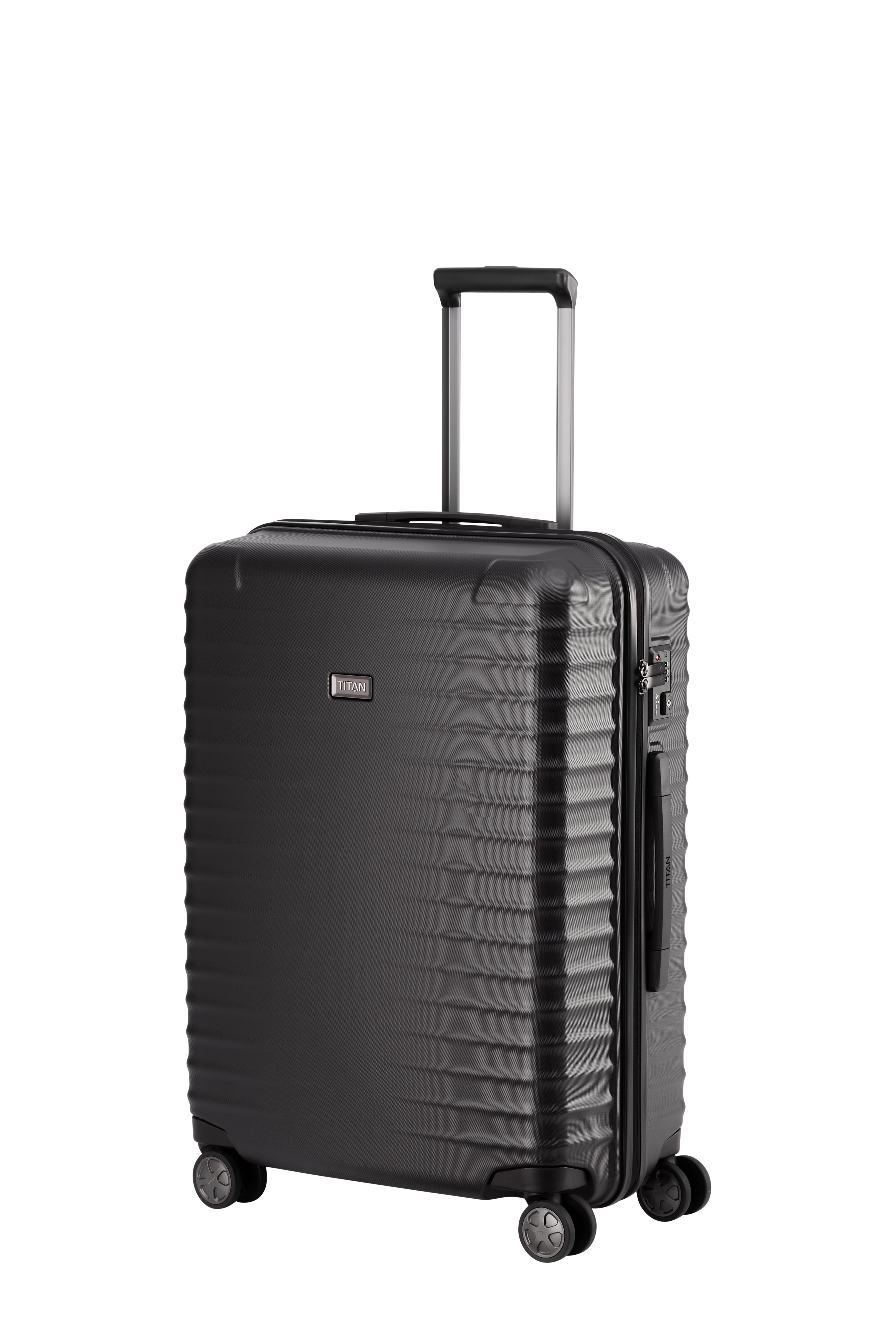 Titan LITRON Trolley M Medium Luggage - Lightweight Expandable Carry-On Suitcase for Travel, Business Trips & Weekend Getaways | Durable Spinner Wheels & TSA Lock
