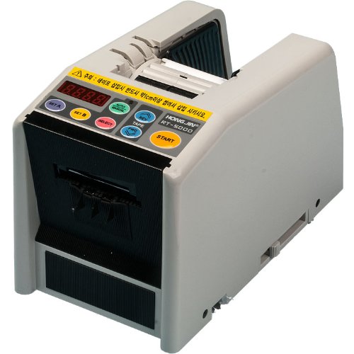 Tach-It 6125 Semi-Automatic Definite Length Tape Dispenser - High Precision Adhesive Tape Cutter for Packaging, Shipping & Office Use