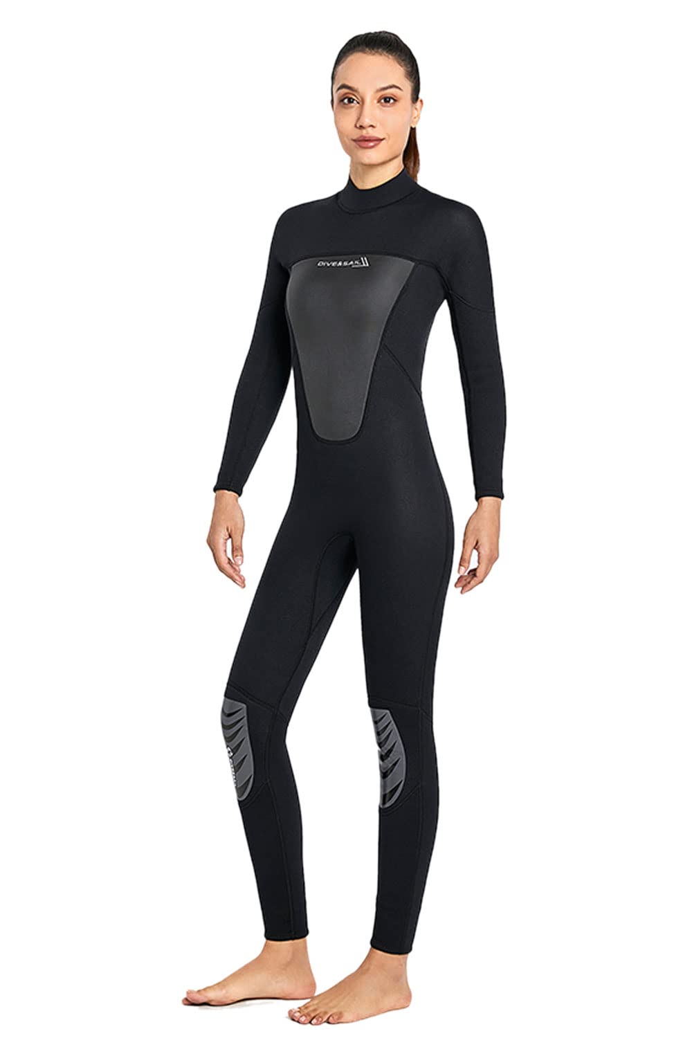 TeeYee 3mm Neoprene Full Body Wetsuit for Men & Women - One Piece Long Sleeve Diving Suit for Scuba, Surfing, Swimming & Water Sports | Perfect for Snorkeling, Kayaking and Beach Activities