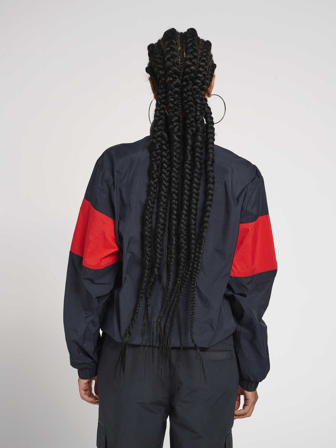 Hummel HMLJORES Half Zip Jacket for Men - Dark Navy/Red Athletic Pullover - Perfect for Running, Gym & Casual Wear
