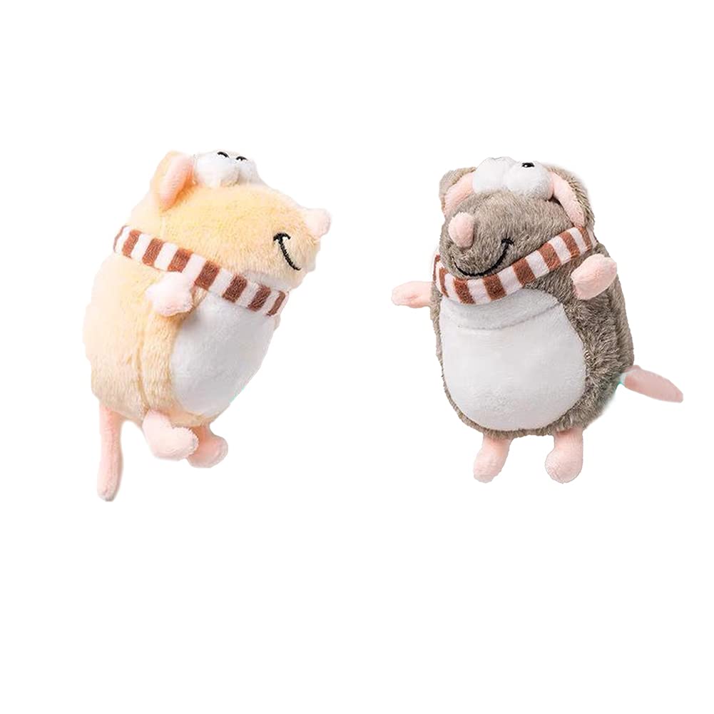 Tuelaly Rats Rolling Eyes Plush Keychain - 2 Pack Cute Anime Stuffed Animal Toy, Funny Friendship Gift for Girls, Boys & Women | Perfect for Backpacks, Keyrings & Party Favors