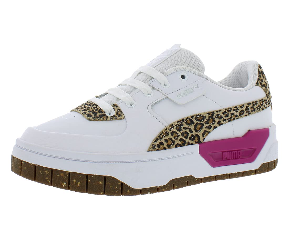 PUMA Women's Cali Dream Natural Lux Lace-Up Sneakers - White Casual Shoes for Walking, Running & Everyday Wear | Comfortable Athletic Fashion Footwear