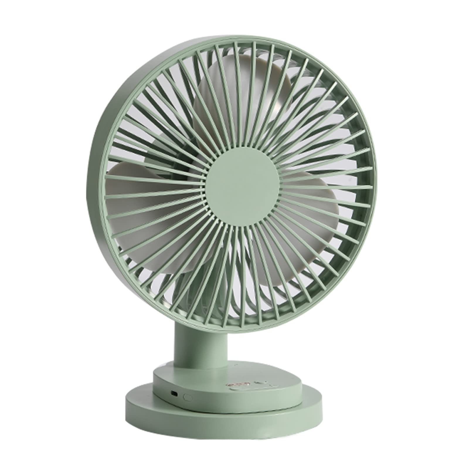 Portable Oscillating Desk Fan with 4 Speed Settings - Strong & Quiet Cooling Fan for Home, Bedroom, Office, Outdoor Use (Green) | Perfect for Work, Study, Travel and Summer Relaxation