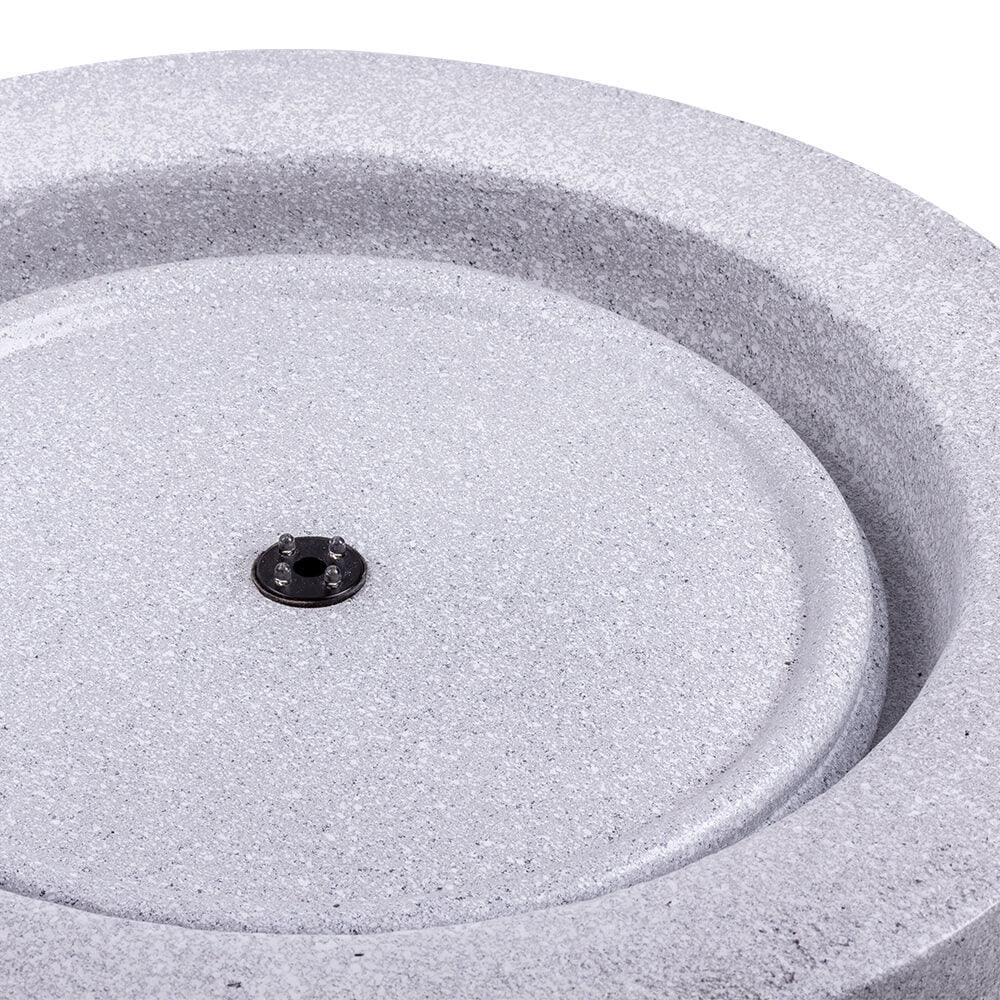 Natural Stone LED Bowl Water Fountain - Indoor/Outdoor Decorative Fountain for Home, Garden, Patio, and Office Relaxation