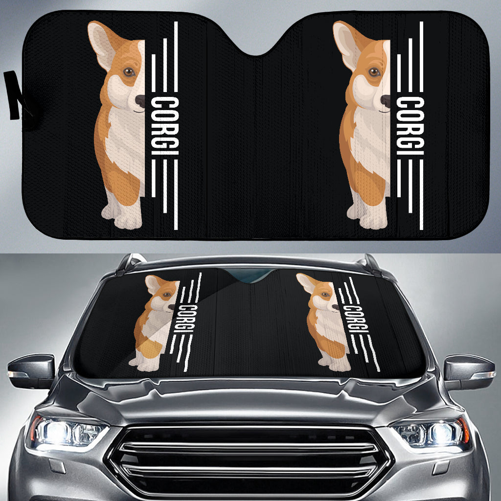 Premium Corgi Car Sun Shade for Dogs - UV Protection & Heat Shield - Perfect for Travel, Road Trips & Pet Safety