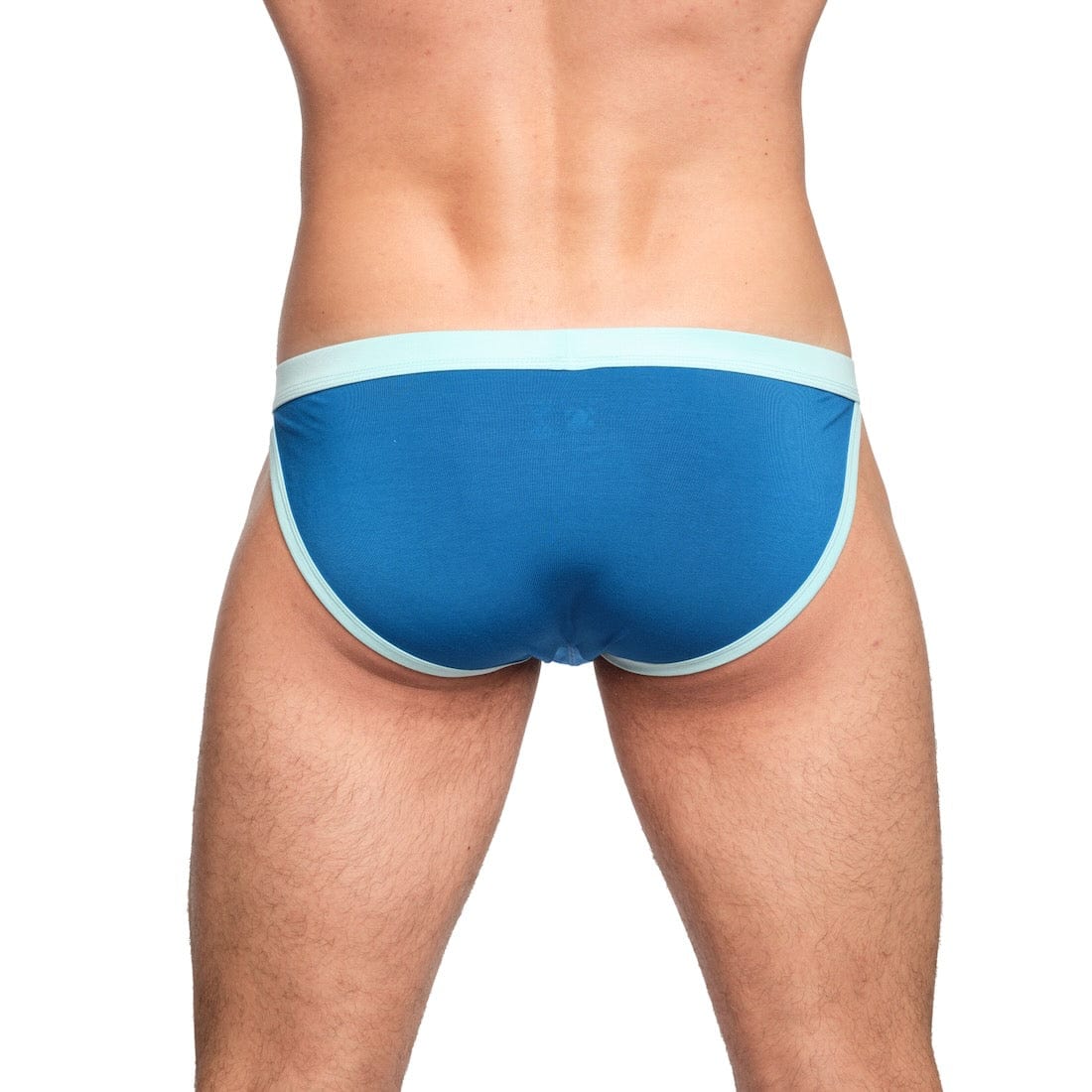 Just The Bones Cloud Sport Brief Blue - Comfortable Men's Athletic Underwear for Running, Gym & Workout | Breathable & Lightweight Performance Boxer Briefs