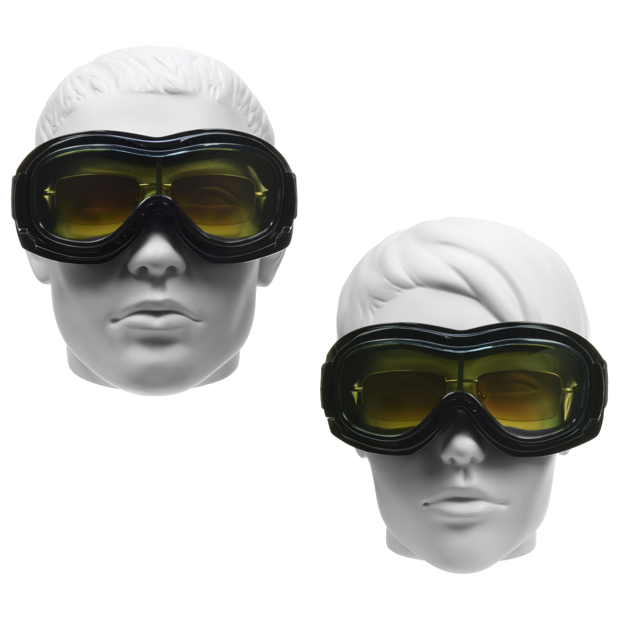 Motorcycle Goggles Over Glasses - Safety Polycarbonate Lenses for Riding, Cycling & Outdoor Sports - Includes XL Microfiber Cleaning Case