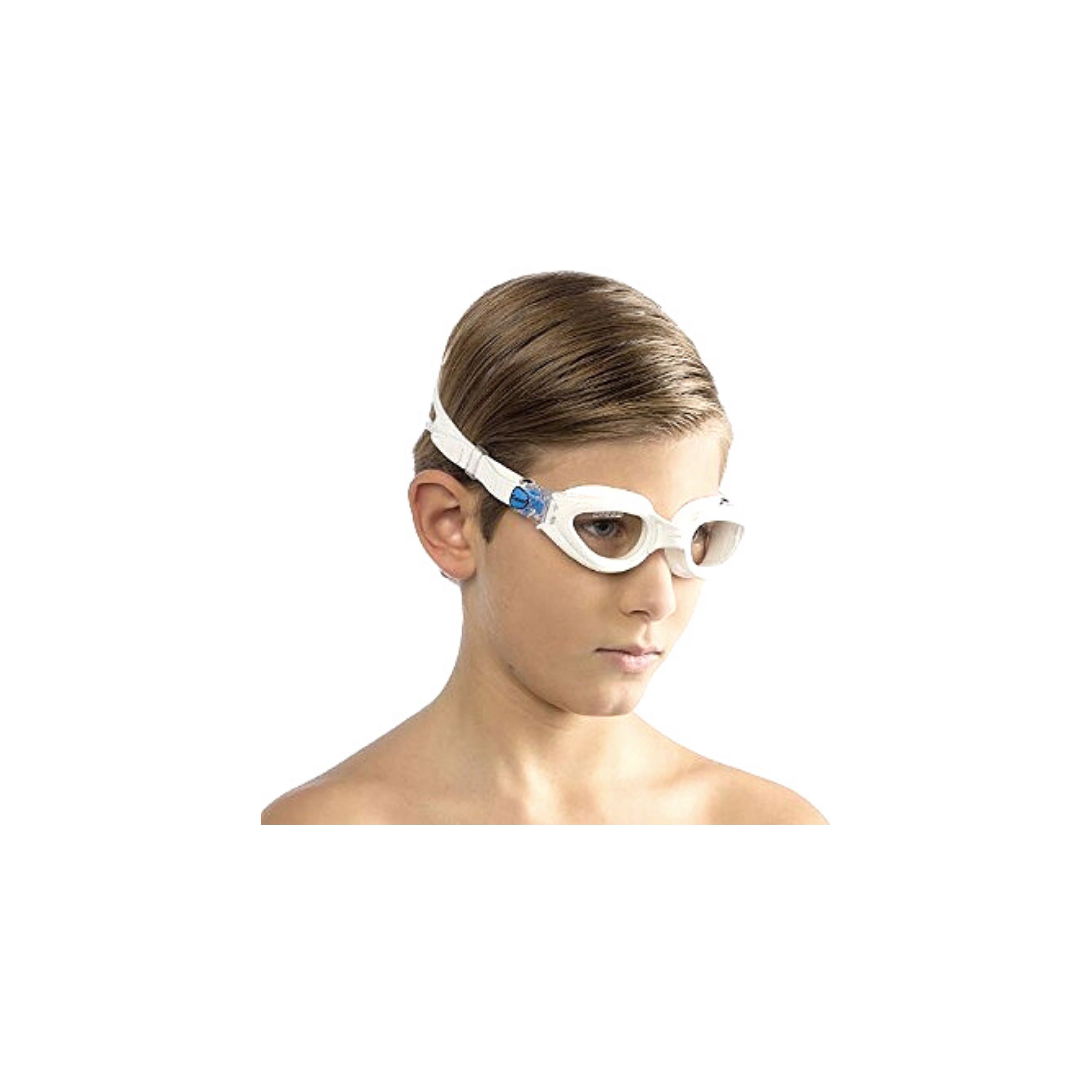 ROCKS Cressi Kids Swim Goggles for Children Ages 7-15 | Anti-Fog UV Protection Swimming Goggles for Pool, Beach & Water Activities