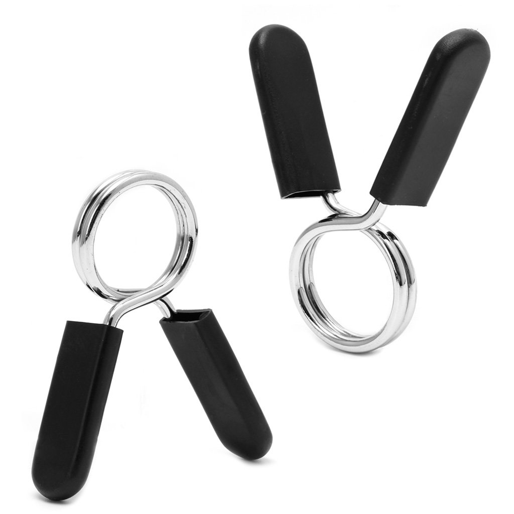2Pcs 30mm Barbell Clamps - Gym Weight Lifting Bar Lock for Dumbbells & Home Workouts
