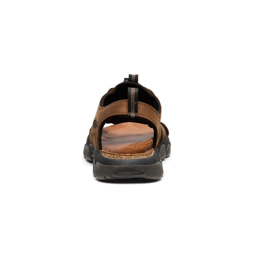Men's Daytona II Sandal - Premium Bison Leather & Black Color | Comfortable Outdoor Hiking, Beach & Casual Walking Sandals for Men