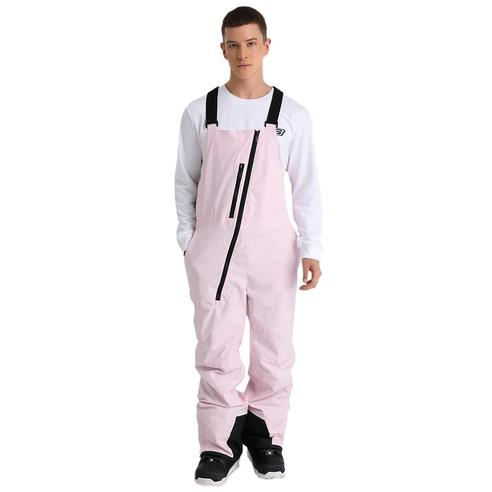 GS SNOWING Men's Waterproof Insulated Snow Bibs Overalls - Winter Snowboard, Snowmobile & Ski Pants for Cold Weather - Perfect for Skiing, Snowboarding, Snowmobiling and Outdoor Winter Activities
