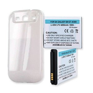 Samsung Galaxy S3 Battery with NFC - 3000mAh Extended Battery Replacement & Back Cover - Compatible with Galaxy S III for Long-Lasting Power (Perfect for Travel, Work, and Everyday Use)