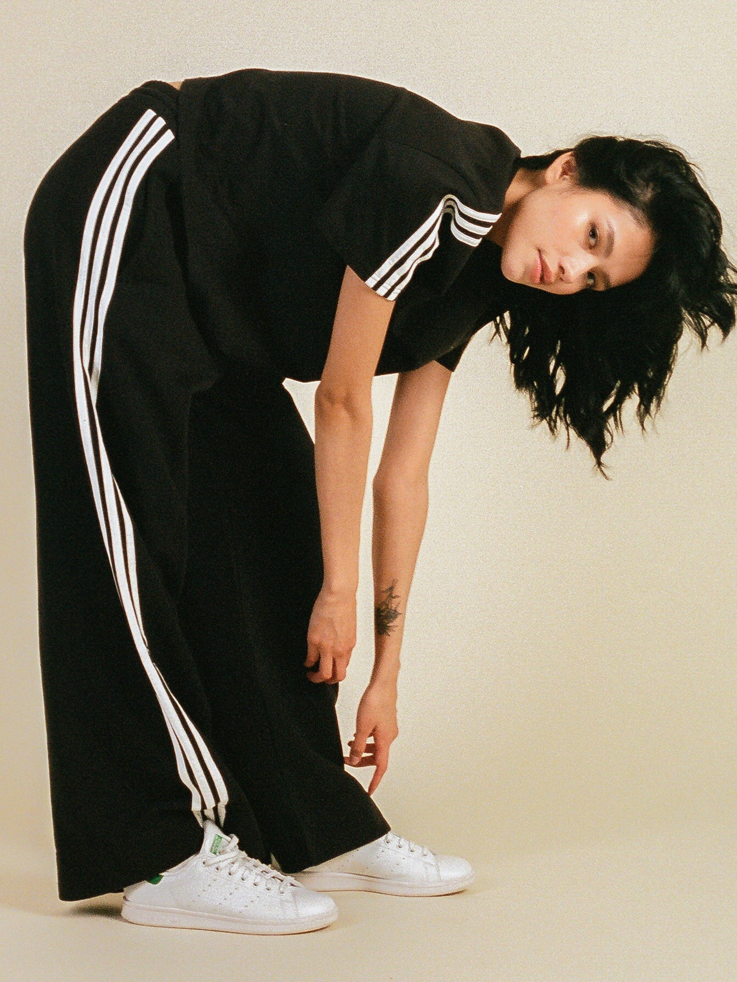 Adidas 3 Stripes Wide Leg Sweatpants for Women & Men | Comfortable Lounge Pants | Casual Streetwear | Perfect for Yoga, Running & Home Relaxation