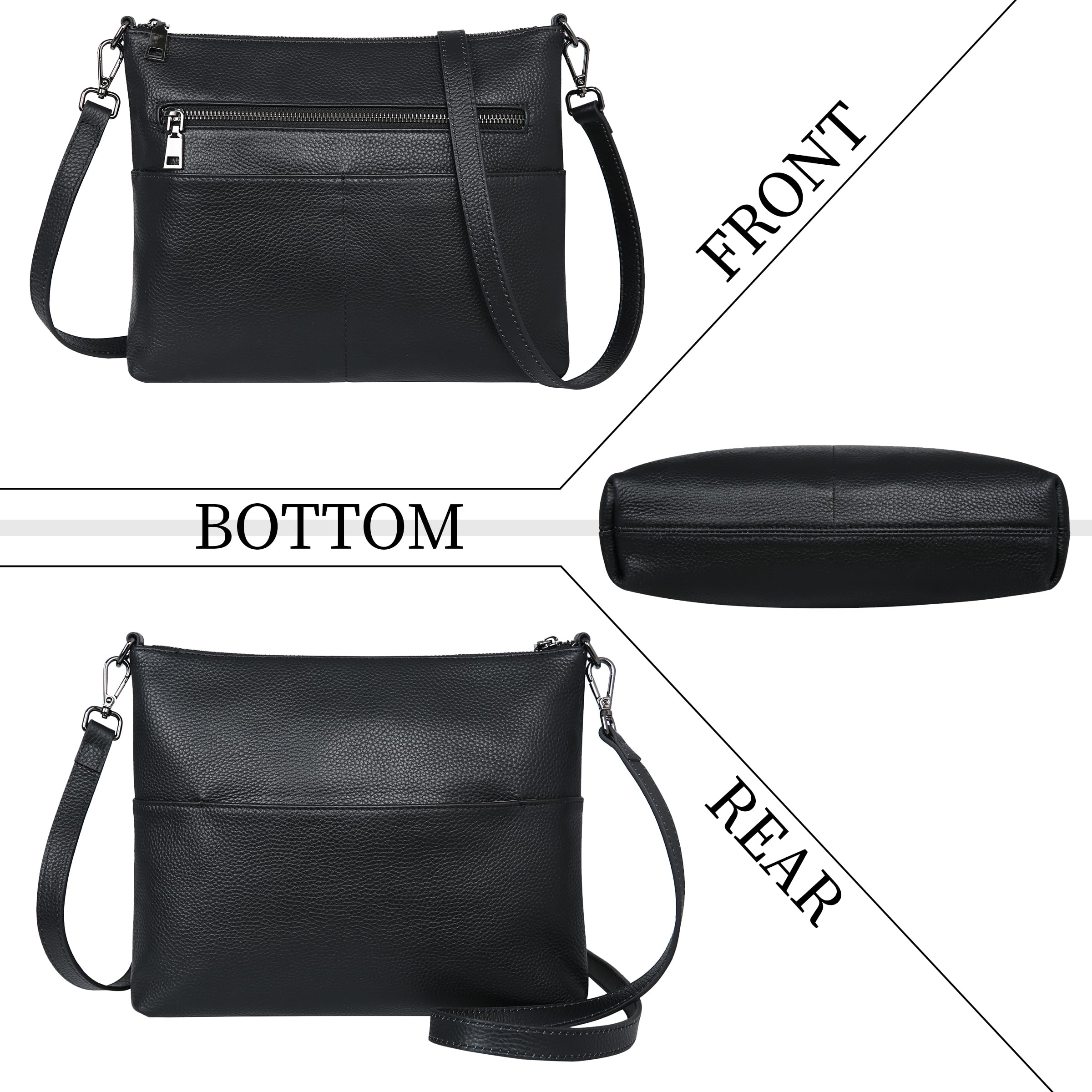 Stylish Iswee Leather Crossbody Bag for Women - Fashion Designer Handbag Purse | Perfect for Work, Travel & Everyday Use