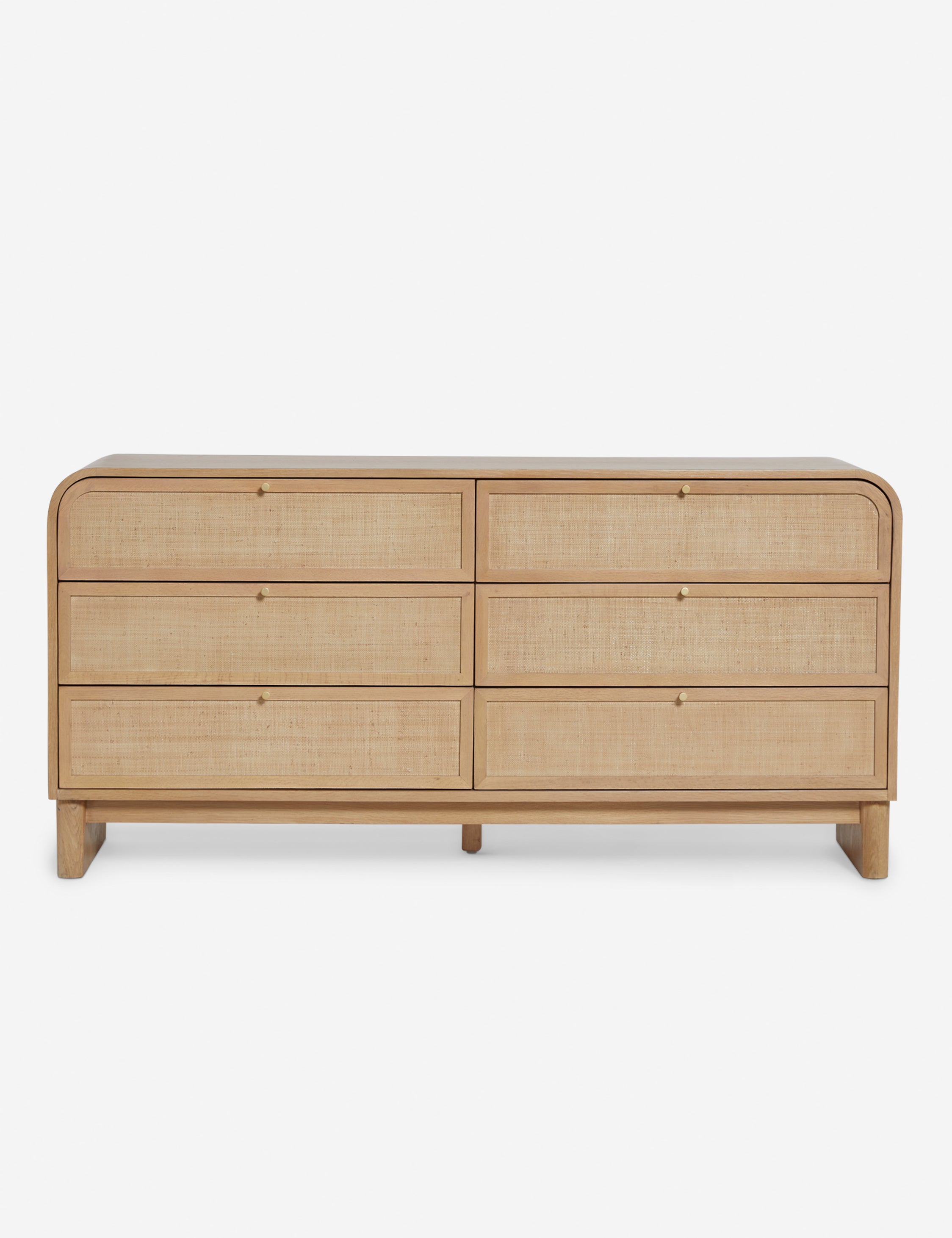 Suzette Wide Dresser - Modern 6-Drawer Wooden Chest for Bedroom Storage & Organization | Perfect for Clothes, Linens & Home Decor