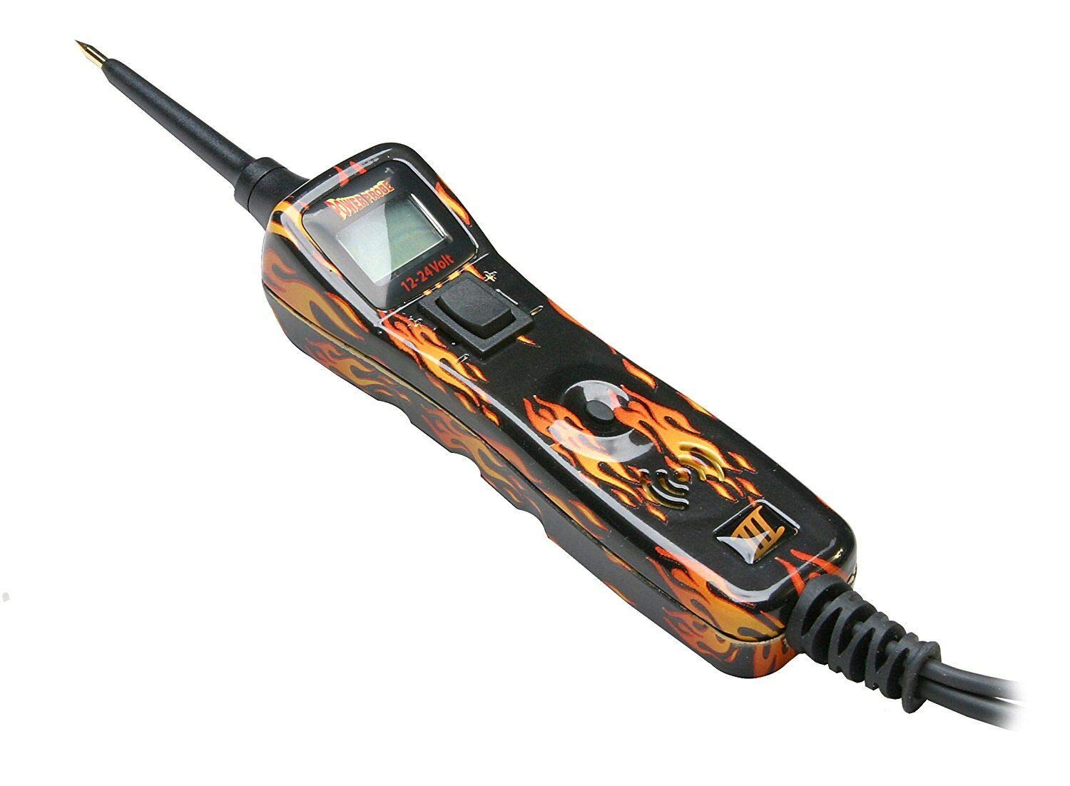 Power Probe III 319FTC-FIRE Automotive Circuit Tester Kit - 12V/24V Digital Multimeter with LED Light for Car, Truck, Motorcycle Electrical Diagnostics - Perfect for Mechanics & DIY Auto Repairs