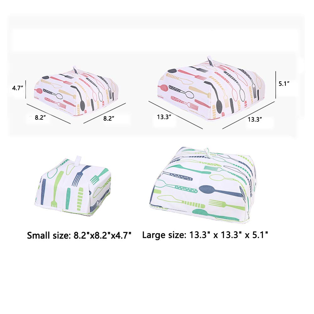 Insulated Food Covers 4-Pack - Foldable for Kitchen, Picnic & Outdoor