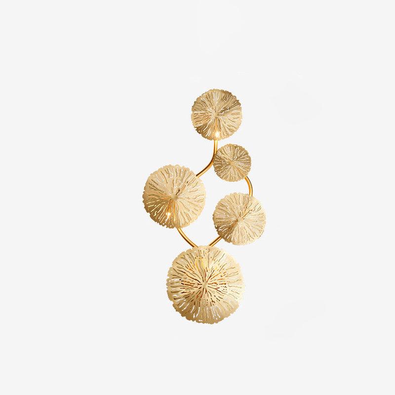 Lotus Leaf Wall Sconce Light Fixture - Modern Boho Leaf Shaped Wall Lamp for Living Room, Bedroom, or Hallway - Perfect for Home Decor and Ambient Lighting