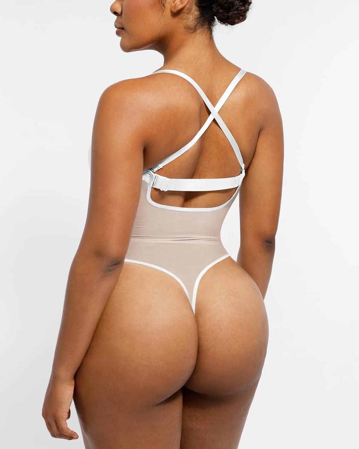 AirSlim® Deep Plunge Low Back Thong Bodysuit - Sexy Lingerie for Women, Comfortable Stretchy Fabric, Perfect for Date Night & Special Occasions