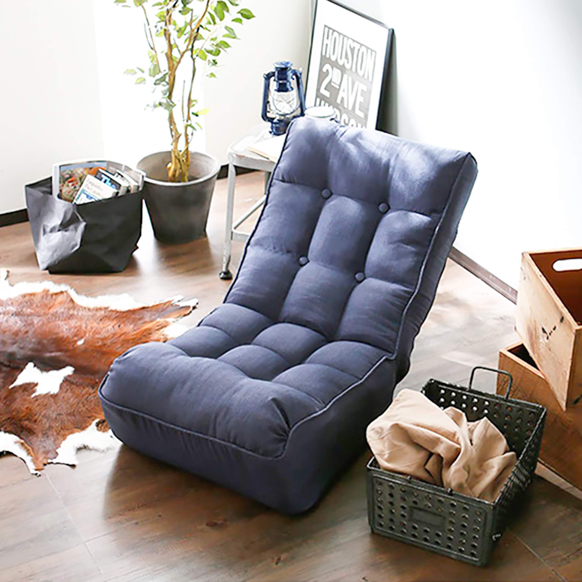 Beyamis Single Recliner Chair - Adjustable Lazy Sofa for Living Room, Bedroom, or Home Theater - Comfortable Leisure Reclining Chair with Footrest