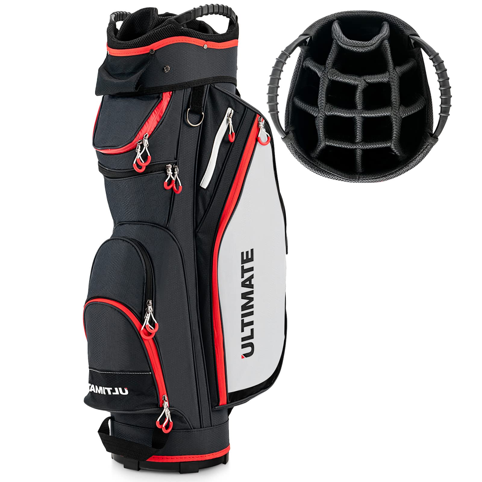 Tangkula Premium Golf Cart Bag - Lightweight, Durable & Water-Resistant for Golf Enthusiasts | Perfect for Golf Courses, Driving Ranges & Tournaments