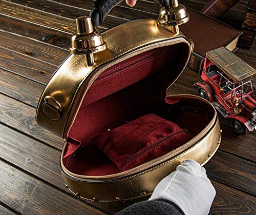 Vintage Steampunk Women's Leather Crossbody Bag - Fashion Pu Handbag for Casual & Evening Use