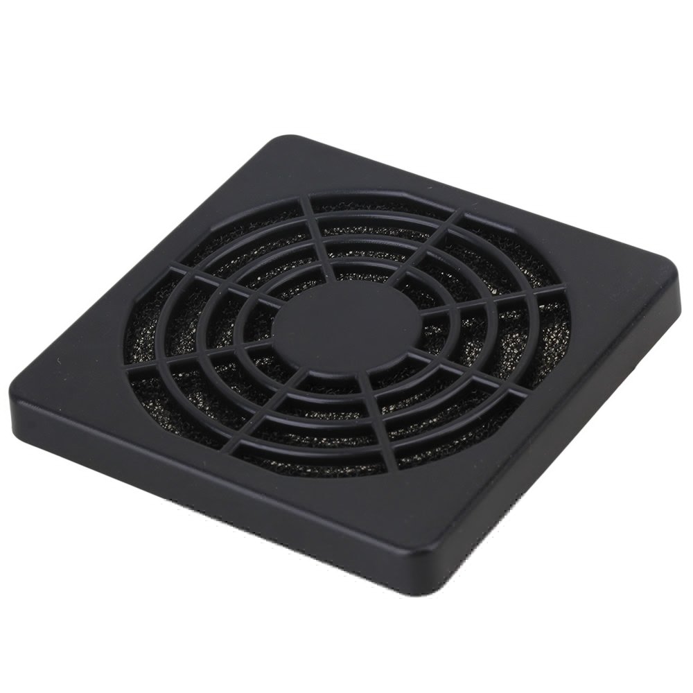 BQLZR 60mm Black Plastic PC Case Fan Filter Guard Grill Cover - 5 Pack for Computer Cooling & Dust Protection - Ideal for Gaming PCs, Servers, and DIY Computer Builds