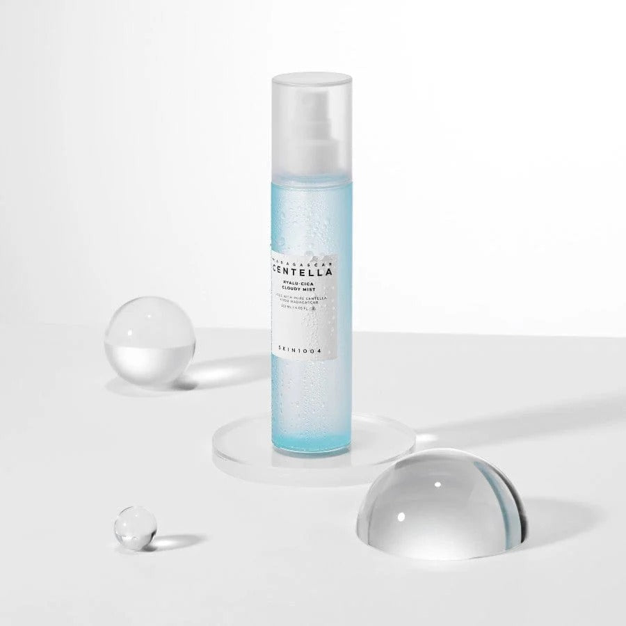 SKIN1004 Madagascar Centella Hyalu Cica Cloudy Mist Facial Spray 120ml - Soothing Hydrating Face Mist for Dry, Sensitive Skin | Perfect for On-the-Go Refresh & Post-Workout Skincare
