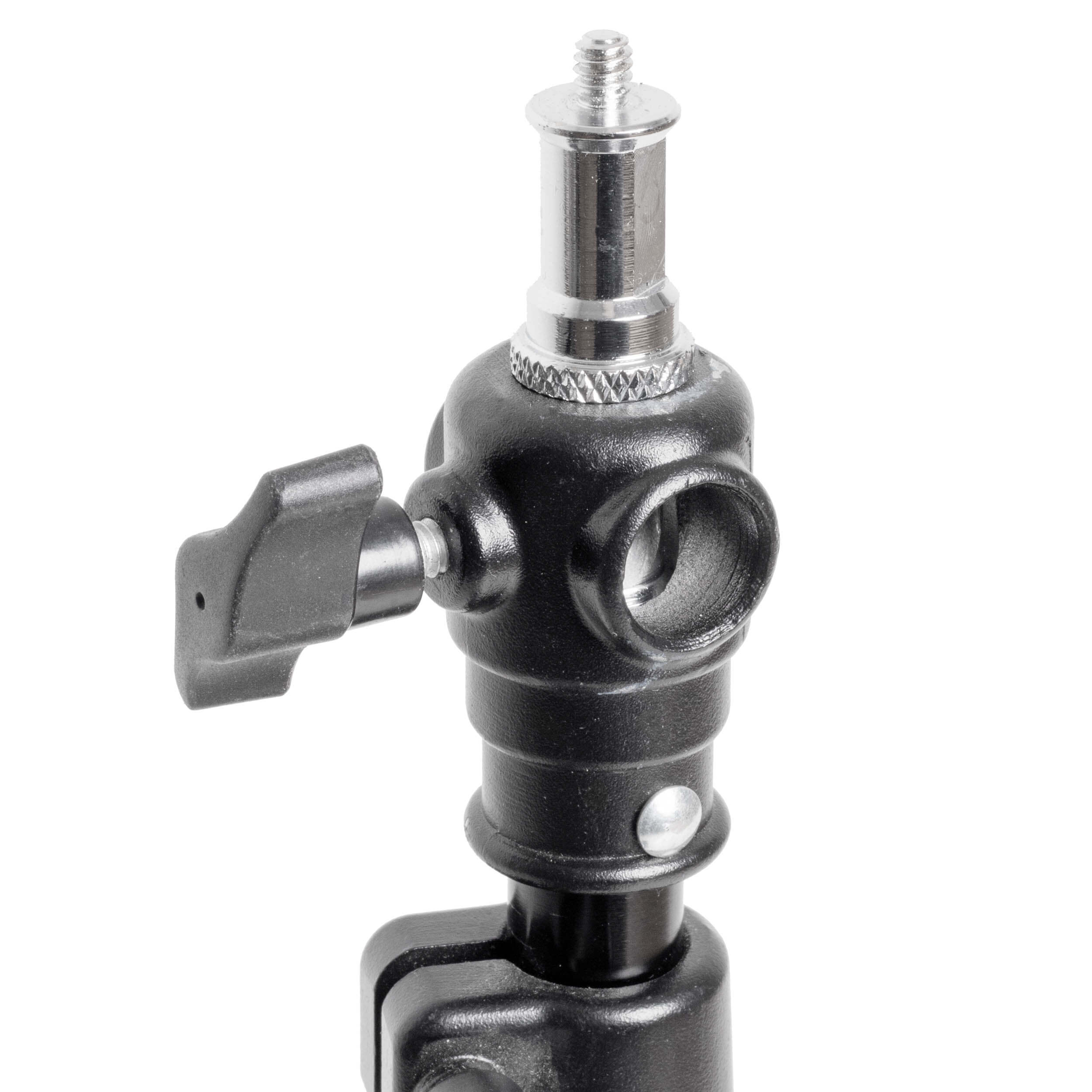 66cm Black Floor Stand Backlight Stand with Extension Arm - Perfect for Photography, Video Lighting, and Studio Setups