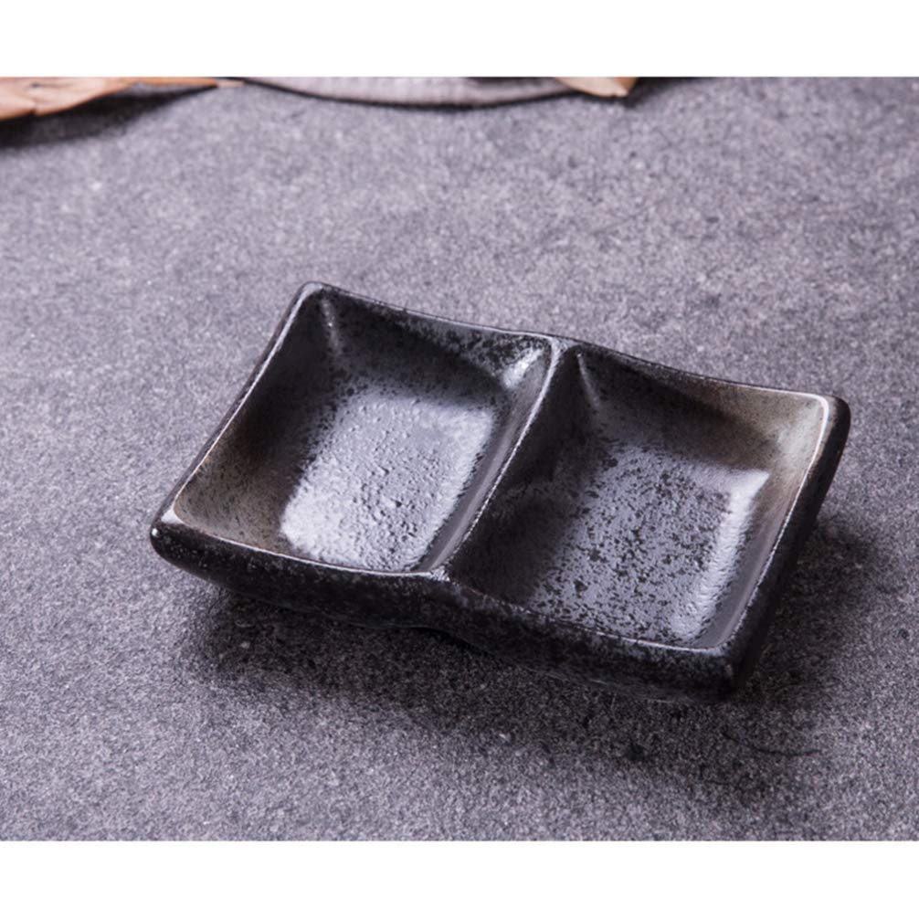 Hemoton 2-Piece Ceramic Soy Sauce Dipping Bowls - Mini Japanese Seasoning Dishes for Sushi, Snacks, Chips & Cooking | Perfect for Asian Cuisine, Dinner Parties & Home Kitchens