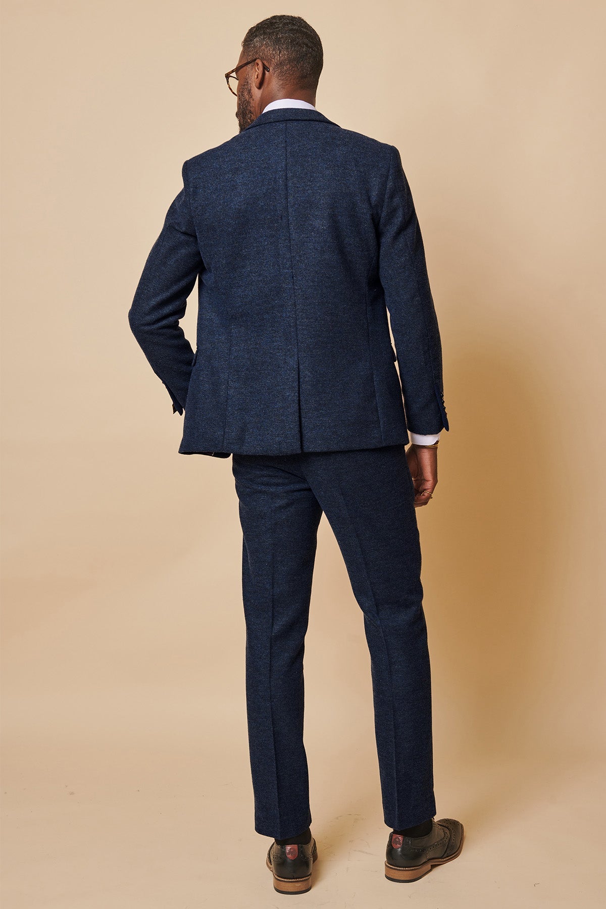 Everton FC Séamus Coleman MARLOW Navy Tweed Suit - Official Licensed Football Jersey for Matchday & Casual Wear