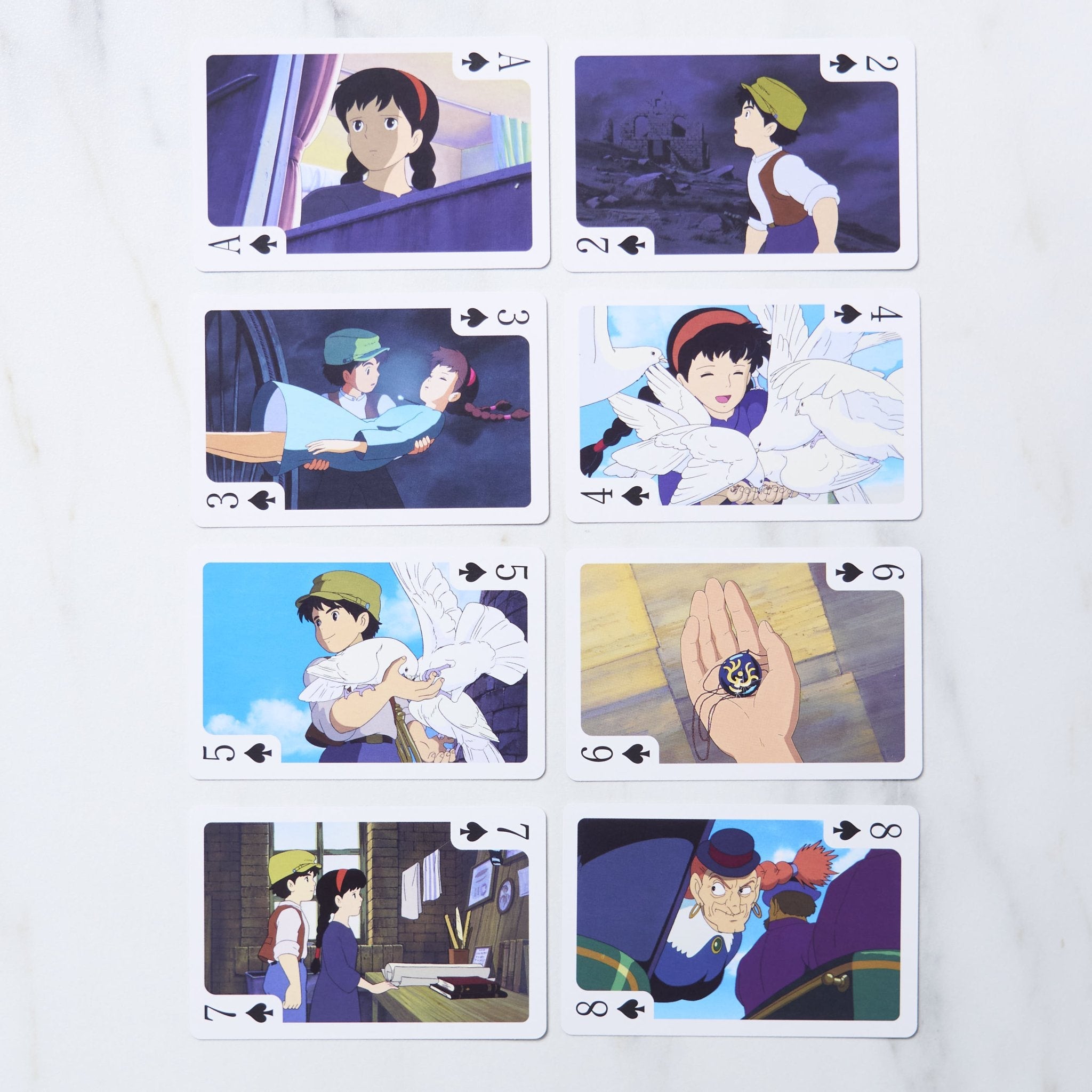 Studio Ghibli Playing Cards - Official Ensky Anime Card Deck with Spirited Away, My Neighbor Totoro & Howl's Moving Castle Characters - Perfect for Game Nights, Collecting & Gifts for Ghibli Fans